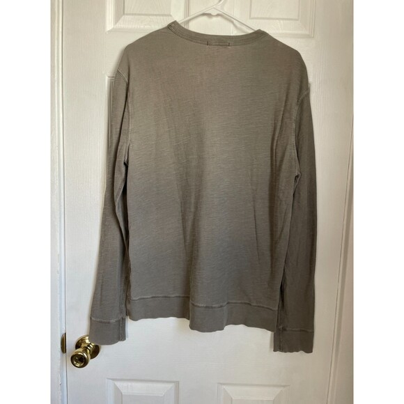 READ! Buck Mason pullover Crewneck Long Sleeve Slub Cotton Blend size M gray - Picture 4 of 8
